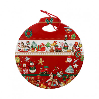  Brandani - Chicchi e balocchi - Addobbo natalizio decorazione da parete in ceramica - Colore: Rosso - SKU: B84060 