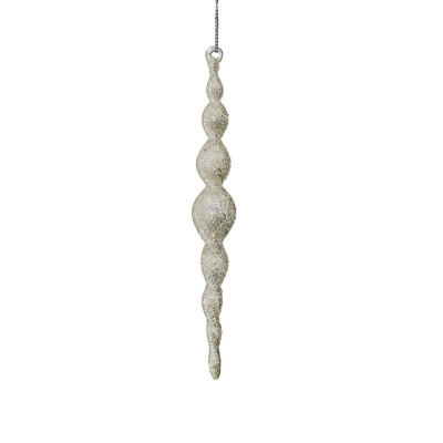  Brandani - Addobbo natalizio spirale in vetro bianco - SKU: B83285 