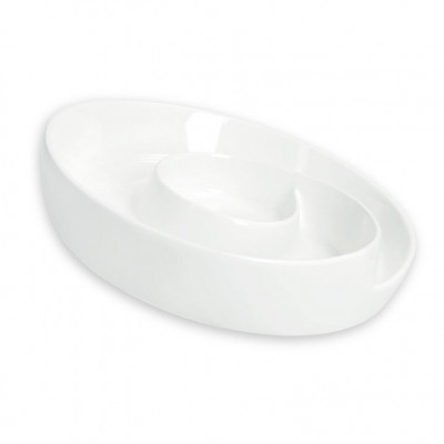  Brandani - Lollipop - Antipastiera in porcellana dal design moderno ed elegante - Colore: Panna - SKU: B51176 