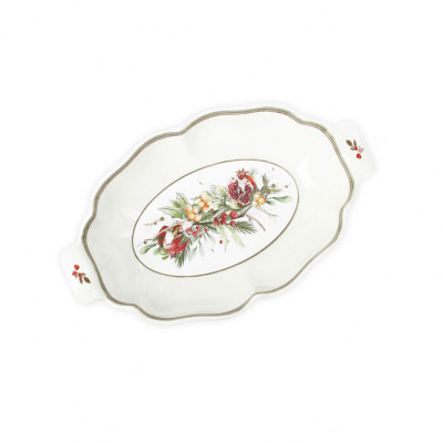  Brandani - Carol - Antipastiera ovale in porcellana - Colore: Bianco - SKU: B89972 