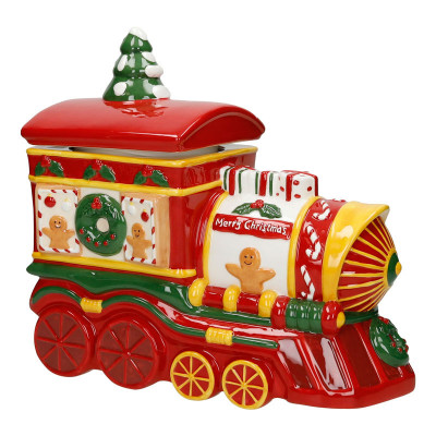  Brandani - Decorazione natalia Barattolo in ceramica per la tavola - Colore: Multicolore - SKU: B81105 