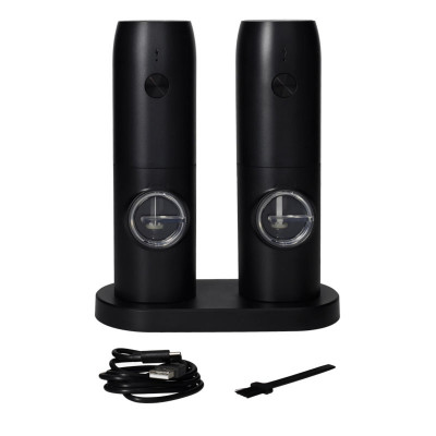 Brandani - Techno - Macina sale e pepe elettrico - Colore: Nero - SKU: B85154