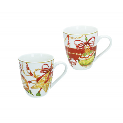  Brandani - Gioco di luci - Set 2 mug in porcellana - Colore: Multicolore - SKU: B89695 