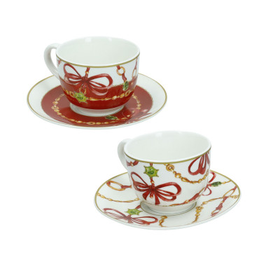  Brandani - Gioco di luci - Set 2 tazze da tè in porcellana - Colore: Multicolore - SKU: B89693 