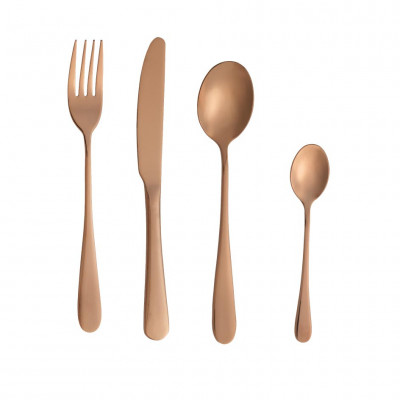  Brandani - Sottobosco - Servizio di posate 16 pezzi - Colore: Oro Rosa - SKU: B53659 