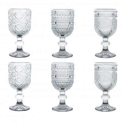  Brandani - Indie - Set 6 bicchierini shot da liquore in vetro - Colore: Trasparente - SKU: B51669 