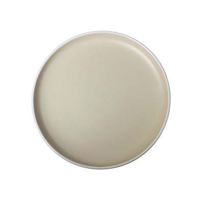 Brandani Fusion Set 6 pezzi Piatti piani in ceramica dal design moderno Colore: Sabbia