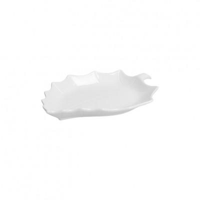  Brandani - Foglia - Vassoio a forma di foglia in porcellana - Colore: Panna - SKU: B51550 