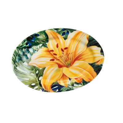  Brandani - Ggg - Vassoio in porcellana dalle linee moderne ed eleganti - Colore: Multicolore - SKU: B52695 