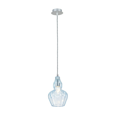 Maytoni Eustoma Sospensione moderna con montatura in metallo e diffusore in vetro Colore: Blu