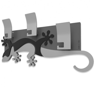  CalleaDesign - Geco Arrampicante - Appendiabiti da parete lineare - SKU: 54-13-2 