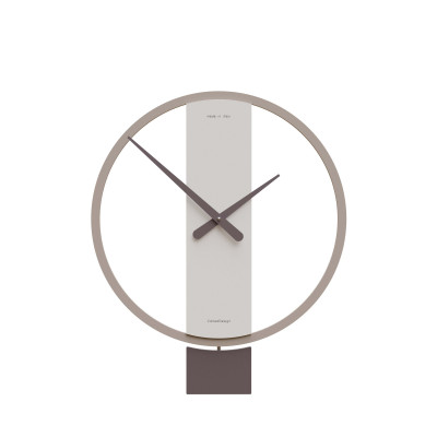 CalleaDesign - Kurt - Orologio a pendolo in legno dal design moderno per cucina o soggiorno - Colore: Cioccolato - SKU: 11-011-69