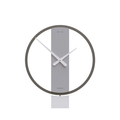 CalleaDesign - Kurt - Orologio a pendolo in legno dal design moderno per cucina o soggiorno - Colore: Gessato - SKU: 11-011-86