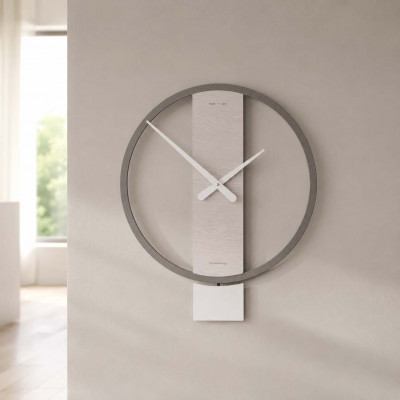 CalleaDesign Kurt Orologio a pendolo in legno dal design moderno per cucina o soggiorno Colore: Rovere Breeze