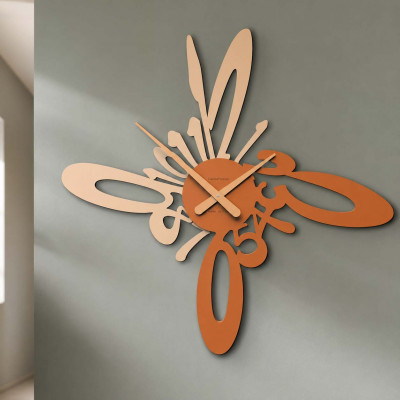 CalleaDesign Armonico Orologio da parete Colore: Terracotta