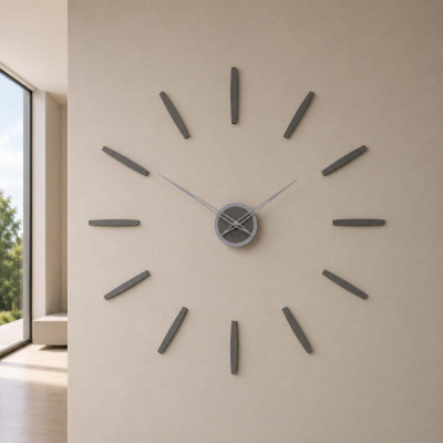 CalleaDesign Pinturicchio Orologio da parete in legno dal design moderno e minimalista Colore: Grigio Quarzo