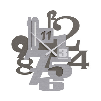 CalleaDesign - Kirsten - Orologio da parete in legno dal design moderno - Colore: Gessato - SKU: 10-219-86