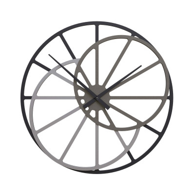 CalleaDesign - Theresa - Orologio da parete in legno di grandi dimensioni - Colore: Antracite - SKU: 10-328-3