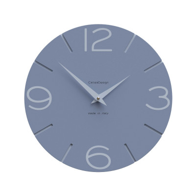 CalleaDesign - Smile - Orologio da parete in legno rotondo dal design moderno - Colore: Carta da Zucchero - SKU: 10-005-44