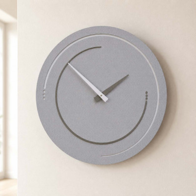 CalleaDesign Sonar Orologio da parete in legno per soggiorno o cucina di design moderno Colore: Gessato