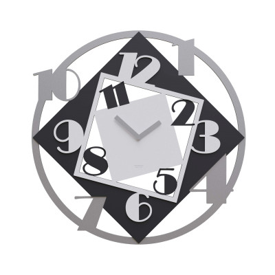 CalleaDesign - Demetra - Orologio da parete rotondo di grandi dimensioni in legno dal design moderno - Colore: Bianco - SKU: 10-332-1