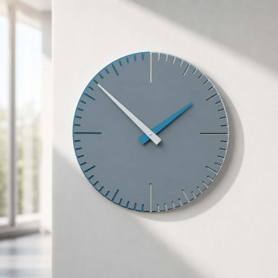 CalleaDesign Exacto Orologio da parete rotondo in legno dal design moderno Colore: Carta da Zucchero