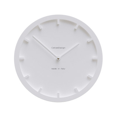 CalleaDesign - Miny - Orologio da parete rotondo in legno dal design moderno - Colore: Bianco - SKU: 10-011-1