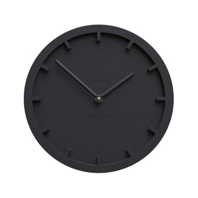CalleaDesign - Miny - Orologio da parete rotondo in legno dal design moderno - Colore: Nero - SKU: 10-011-5