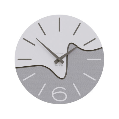 CalleaDesign - Oliver - Orologio da parete rotondo in legno dal design moderno - Colore: Gessato - SKU: 10-101-86