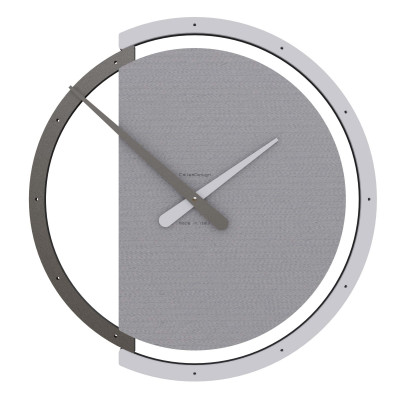 CalleaDesign - Zaki - Orologio da parete rotondo in legno dallo stile moderno ed elegante - Colore: Gessato - SKU: 10-135-86