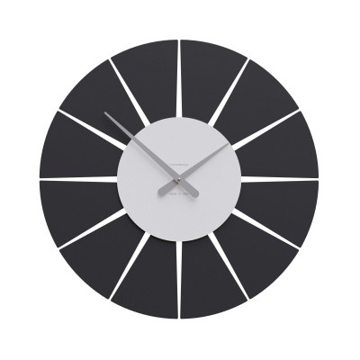CalleaDesign - Extreme - Orologio da parete rotondo medio dal design moderno ed elegante - Colore: Bianco - SKU: 10-212-1