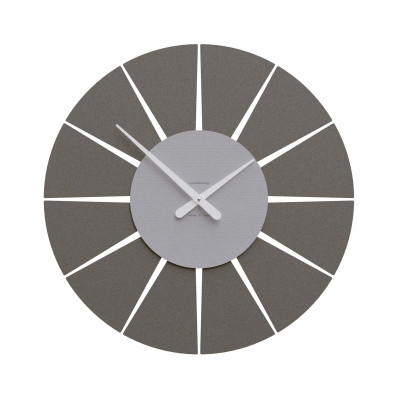 CalleaDesign - Extreme - Orologio da parete rotondo medio dal design moderno ed elegante - Colore: Gessato - SKU: 10-212-86