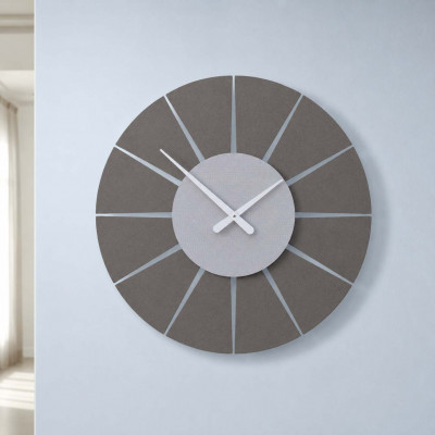 CalleaDesign Extreme Orologio da parete rotondo medio dal design moderno ed elegante Colore: Gessato