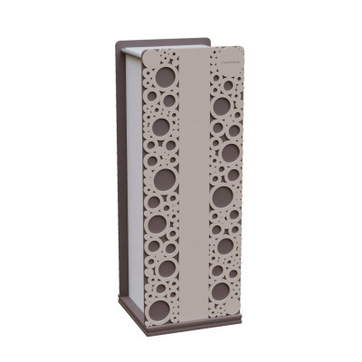 CalleaDesign Bollicine Porta ombrelli in legno dal design moderno Colore: Tortora