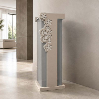 CalleaDesign Merletto Portaombrelli in legno dal design moderno Colore: Caffelatte