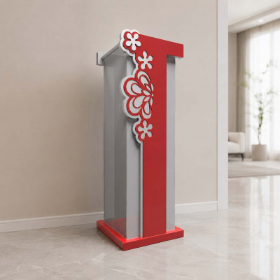 CalleaDesign Merletto Portaombrelli moderno di design in legno Colore: Rubino