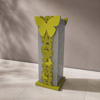 CalleaDesign Farfalla Portaombrelli per ingresso dal design moderno in legno Colore: Verde Oliva