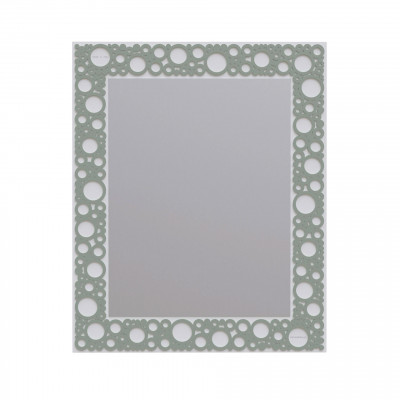 CalleaDesign - Bollicine - Specchio da parete con cornice in legno dal design moderno - Colore: Salvia - SKU: 61-14-1-56