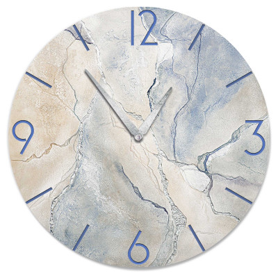 Cartapietra - Tempo che Crea - Orologio da parete rotondo grande con bassorilievo con retro in legno massello - Colore: Argento - SKU: OT6596CLA
