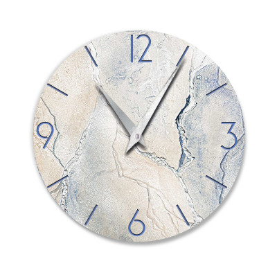 Cartapietra - Tempo che Crea - Orologio da parete rotondo piccolo con bassorilievo con retro in legno massello - Colore: Argento - SKU: OT3096CLA