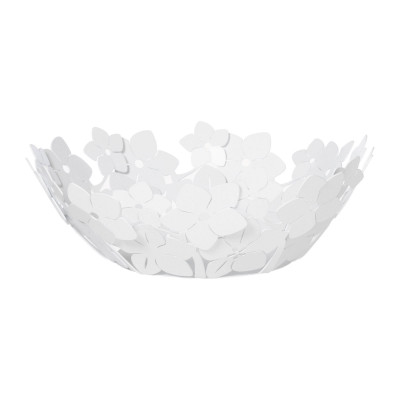 Arti e Mestieri Fior di Loto Centro tavola grande con decorazione floreale Colore: Bianco Marmo
