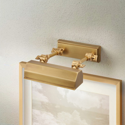 Elstead Lighting - Chawton - Applique da parete piccola per quadri con struttura e diffusore in acciaio - 1 Lampadina E14 40W - IP20 - SKU: CHAWTON-PLS