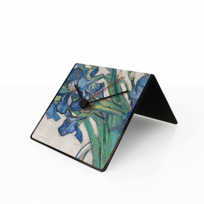 Design Object - Art Collection - Orologio da tavolo e da scrivania in metallo con magneti e calendario "VAN GOGH" - SKU: IT209