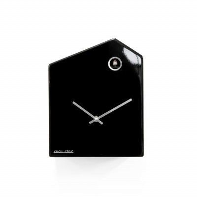 Progetti - Cucu_Chic - Orologio da parete in legno a cucù - Colore: Nero - SKU: 019270NE