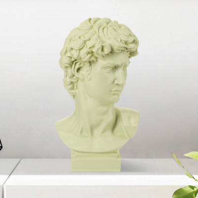 Bongelli Preziosi Busto di David grande in stile moderno in vari colori con base Colore: Verde