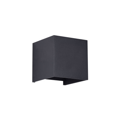 Maytoni Fulton Applique da parete a LED in stile moderno in metallo per esterni Colore: Nero