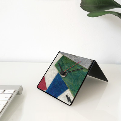 Design Object - Orologio da tavolo o scrivania calendario e magneti sul retro "MALEVICH" - SKU: IT255