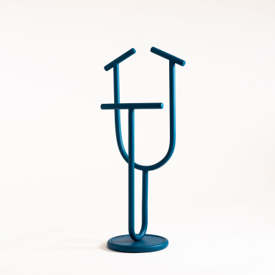 Formae - Servomuto in acciaio verniciato per camera da letto matrimoniale "Bloom" - Colore: Blu - SKU: BLOOUU5009