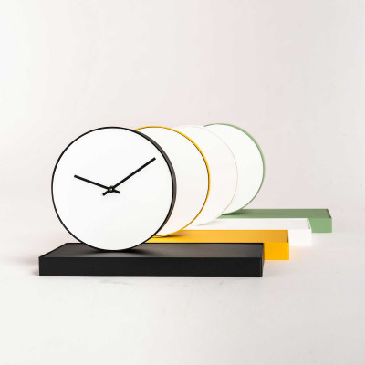 Formae - Orologio da tavolo moderno in acciaio con specchio girevole "Gira Tempo" - SKU: GIRAUU