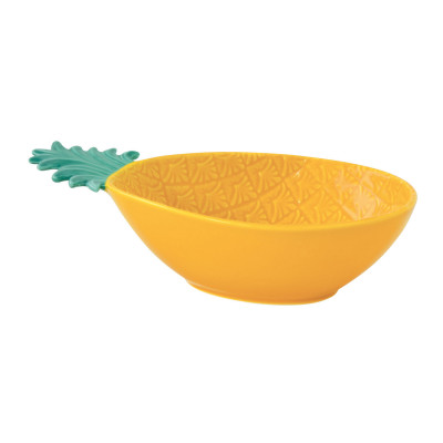  Easy Life - Madagascar - Ciotola in porcellana a forma di ananas grande - Colore: Verde/Giallo - SKU: R3024#PIYG 